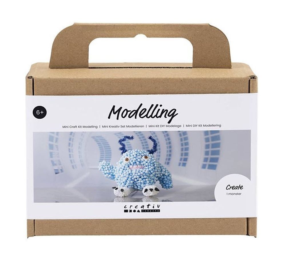 creativ company Kreativset Mini Set Monster Kneten und Modellieren