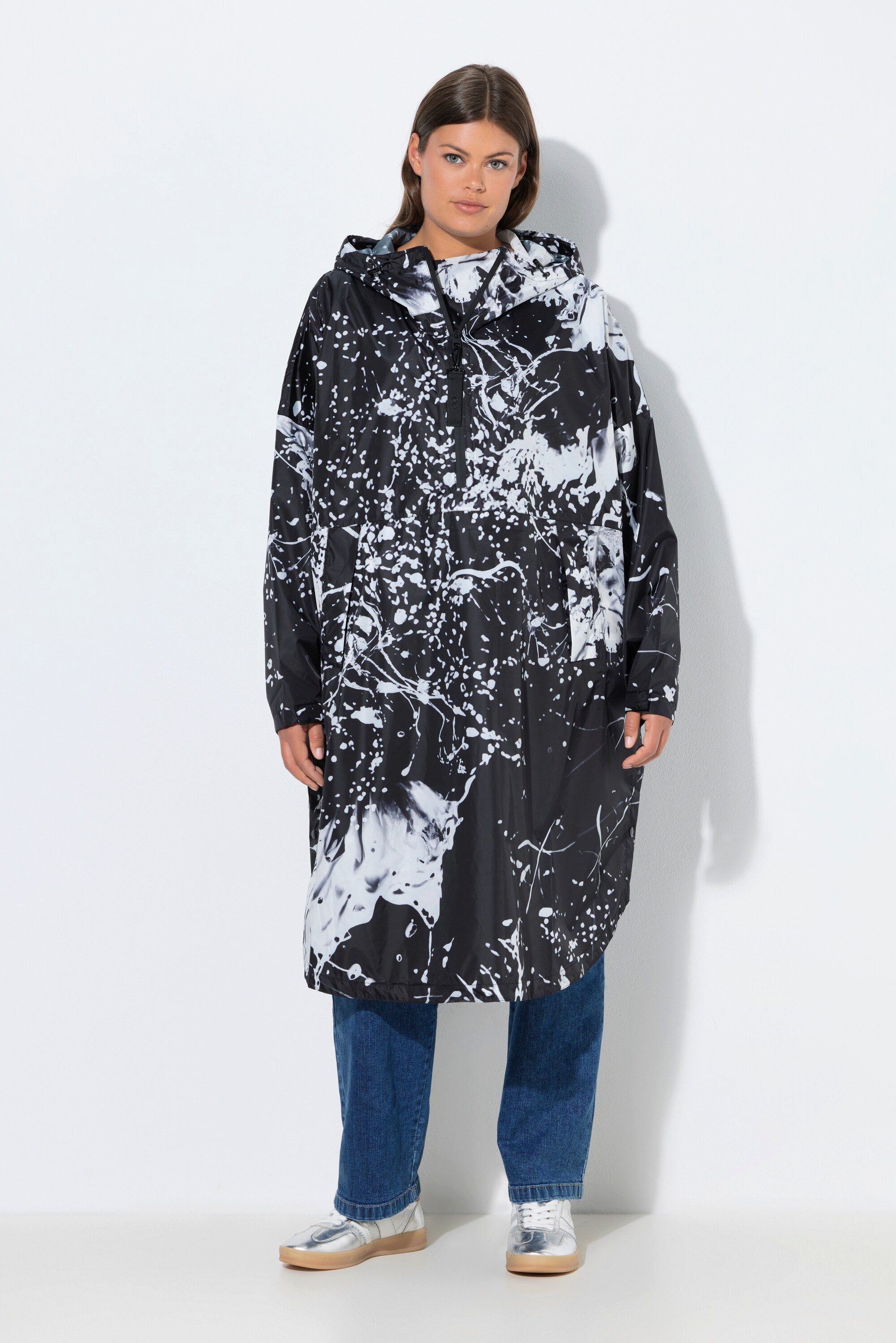 Laurasøn Funktionsjacke Funktions-Regencape Unisex Print Kapuze