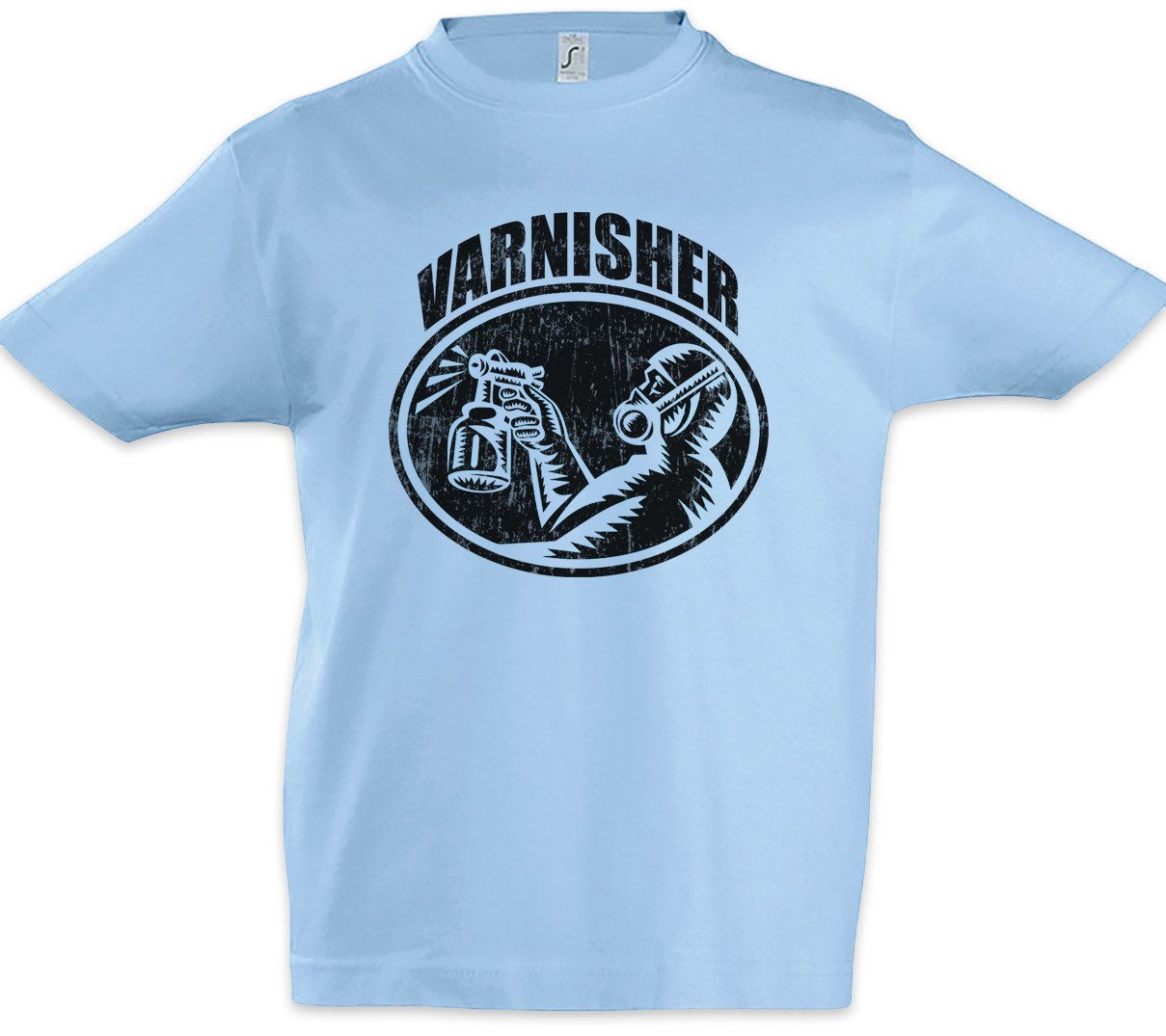 Print-Shirt Varnisher Kinder T-Shirt Maler Artist Lackierer Handwerk Künstler