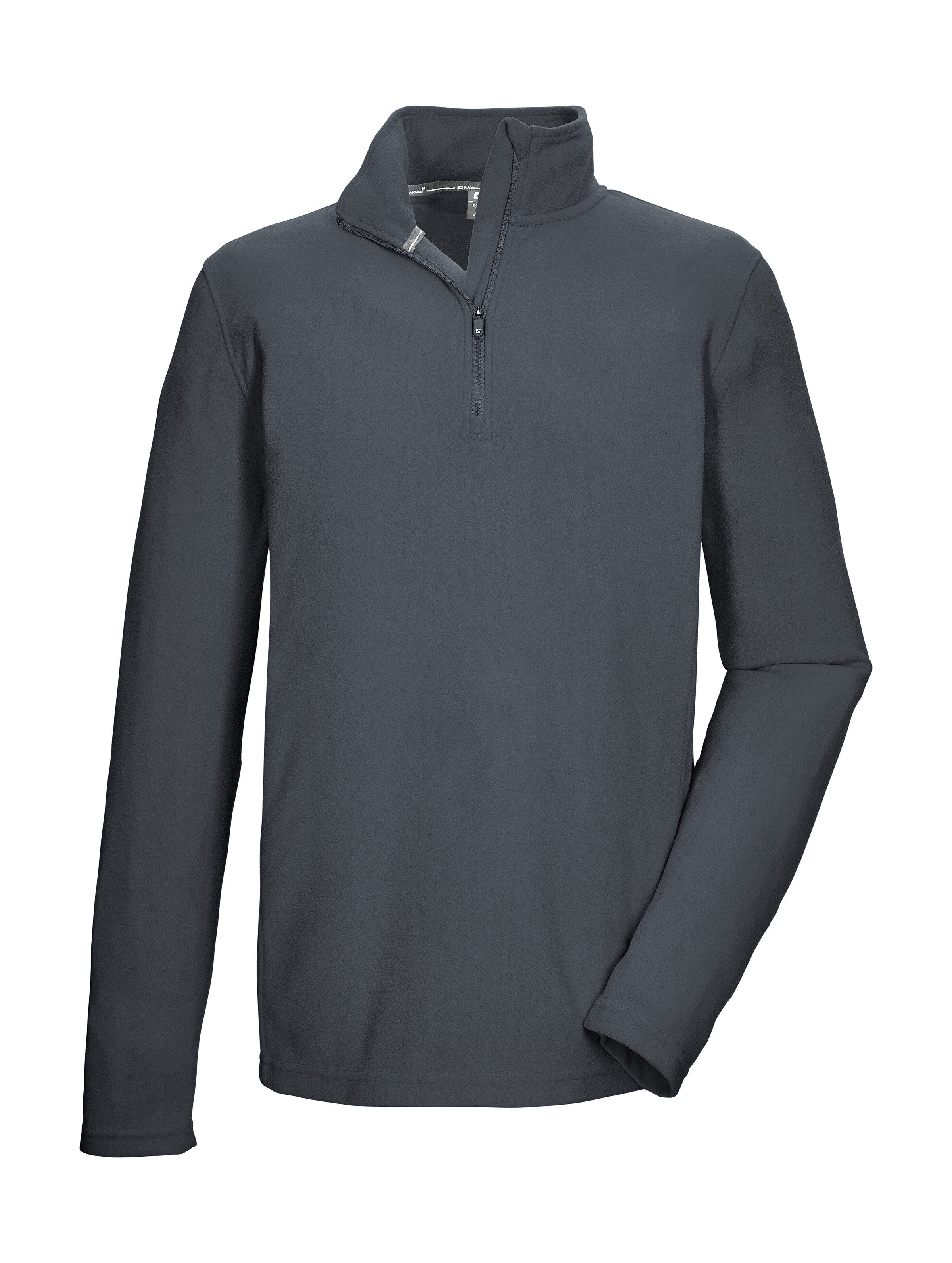 Killtec Fleeceshirt KSW 100 MN FLC SHRT Fleeceshirt mit Stehkragen, warm, Reißverschluss, Kinnschutz