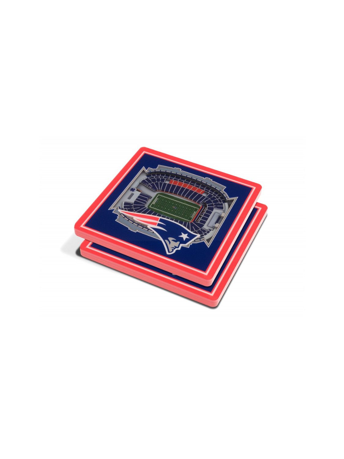 New England Patriots Getränkeuntersetzer New England Patriots 3DStadiumView Untersetzer 2er