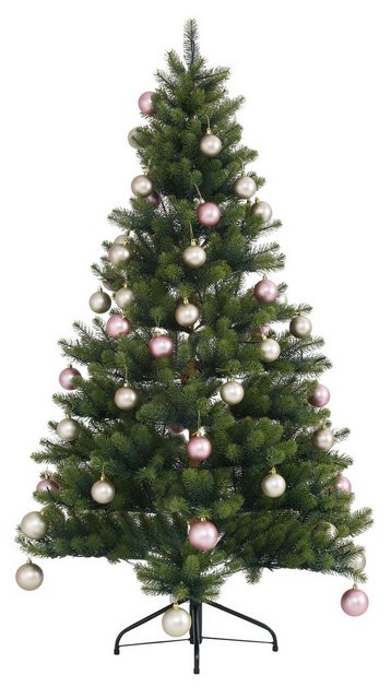 Creativ deco Künstlicher Weihnachtsbaum »Fertig geschmückt«, mit 60 Kugeln und LED Beleuchtung-Otto