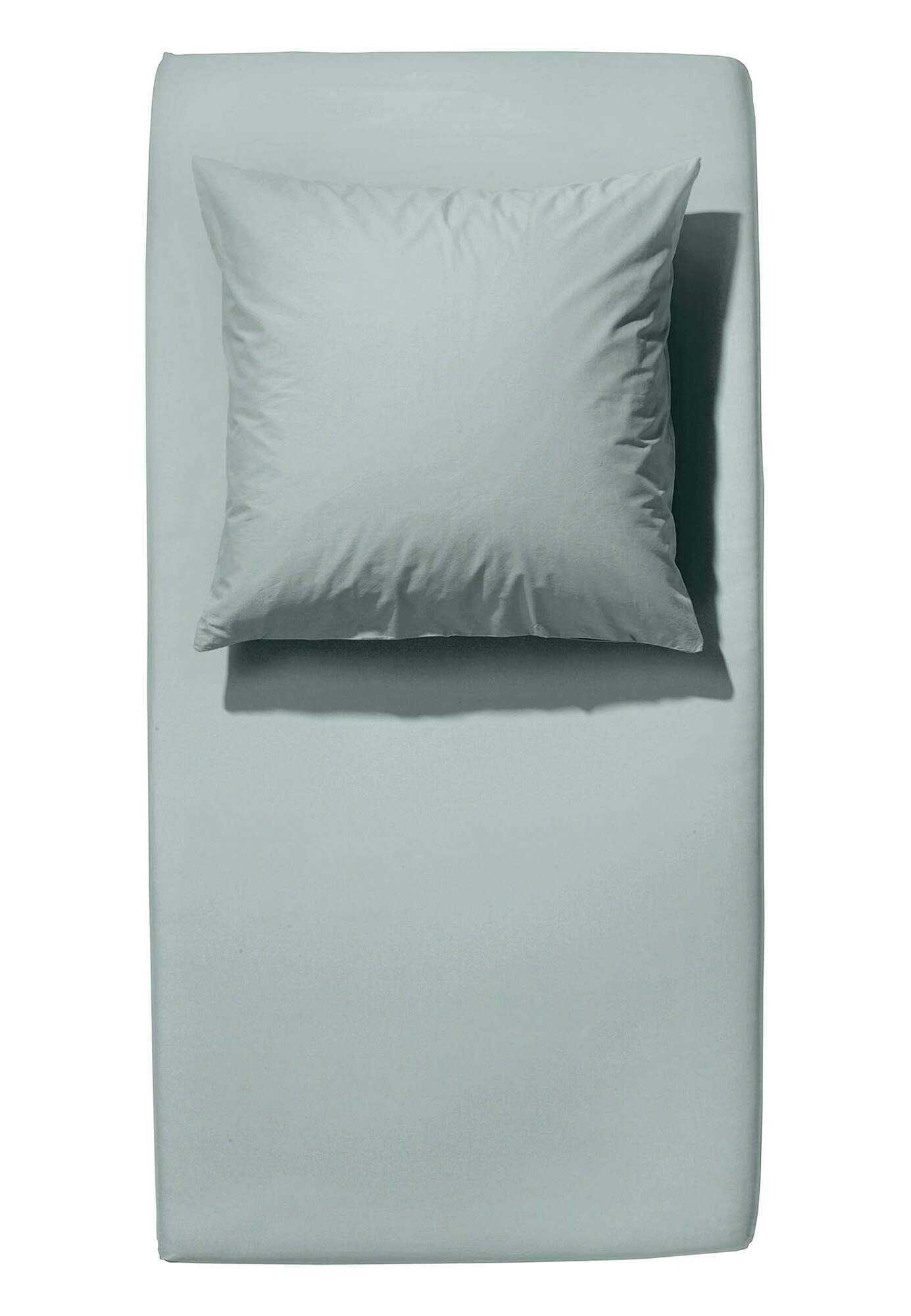 Hessnatur Spannbettlaken aus reiner Bio-Baumwolle, Web, Gummizug: Satin Spannbettlaken, (1 Stück)