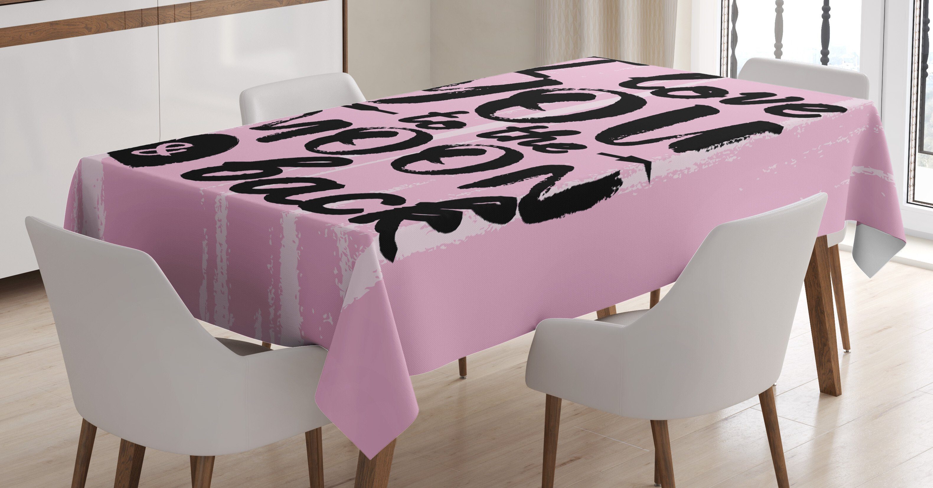 Tischdecke geeignet Außen Klare Bereich Farben, Waschbar Motto den Für Farbfest Abakuhaus İnspirativ Kunst Affection