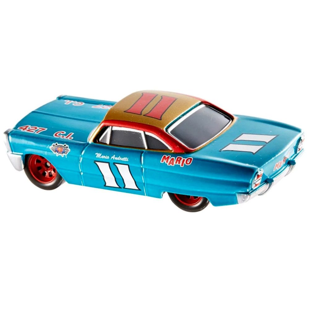 Disney Cars Spielzeug-Rennwagen Mario Andretti FLM08 Disney Cars Die-Cast 1:55 Fahrzeug Auto