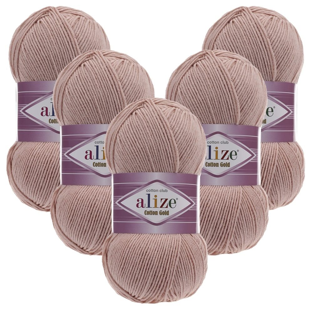 Alize 5 x ALIZE Cotton Gold Häkelwolle, 330 m, Handstrickgarn,Premium Wolle, Amigurumi