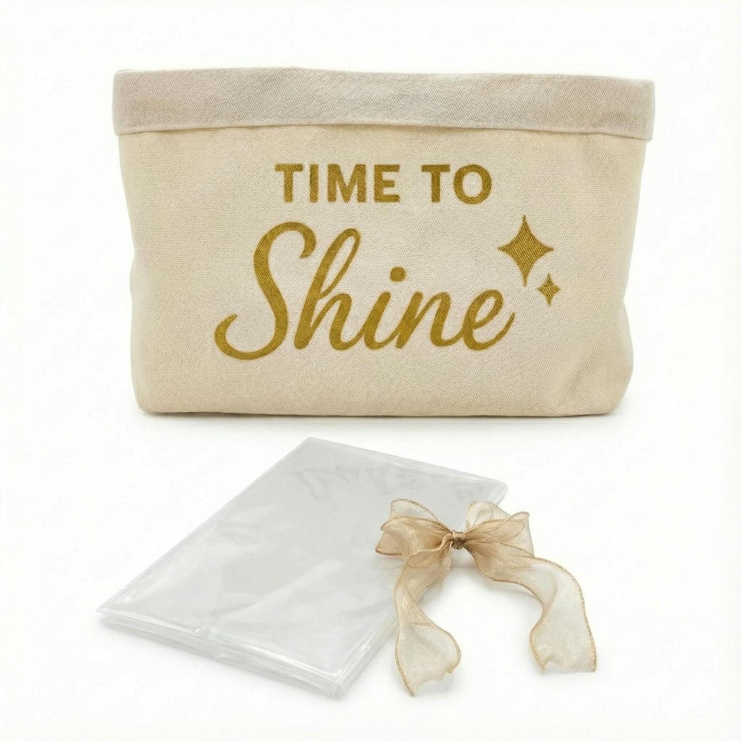 LuxusKollektion Geschenkbox Geschenkkorb Wellness leer 38x19cm Time to Shine