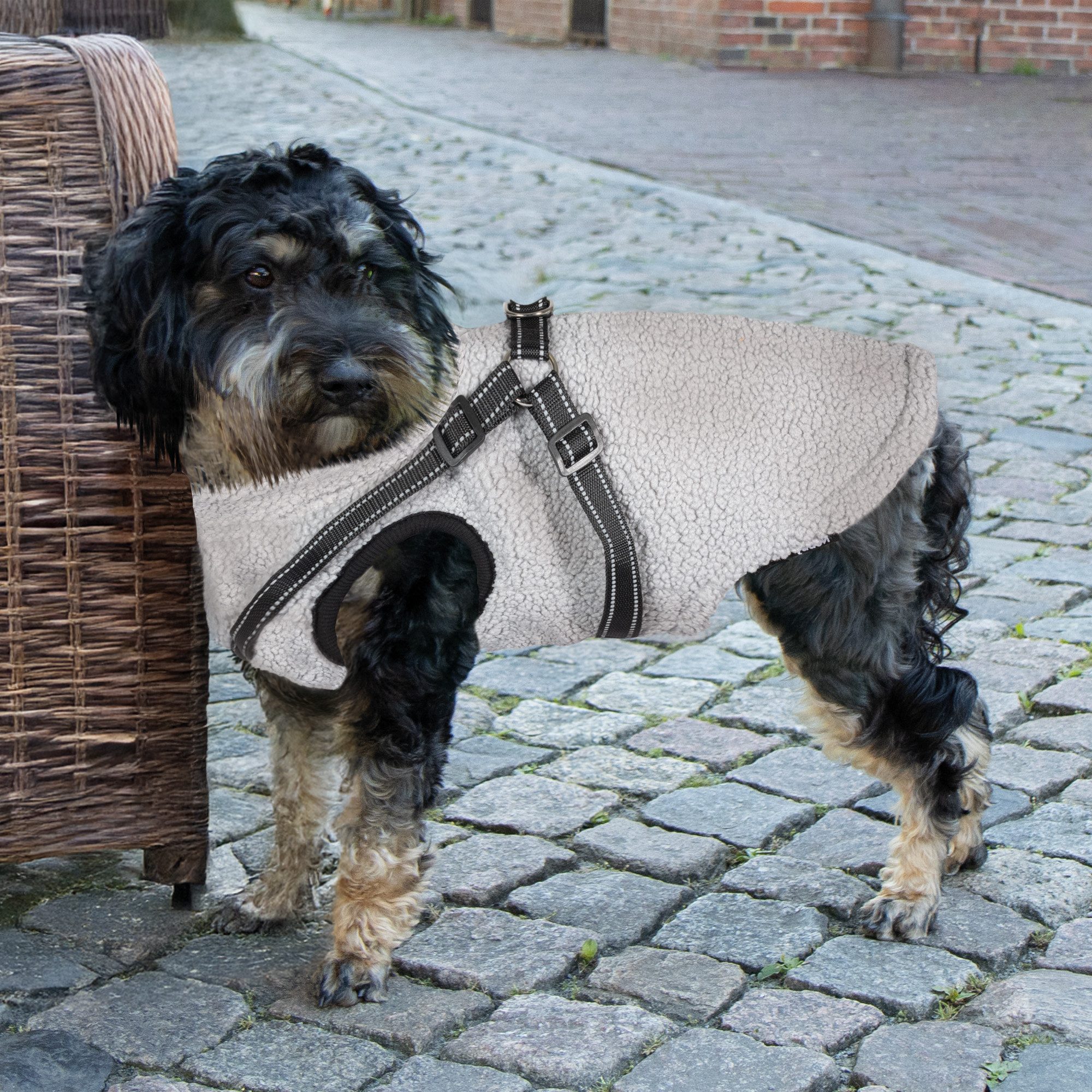 Nobby Hundepullover Hundepullover PLIS 2 in 1, aus richtig dickem, gut wärmenden Teddyfleece-Obermaterial