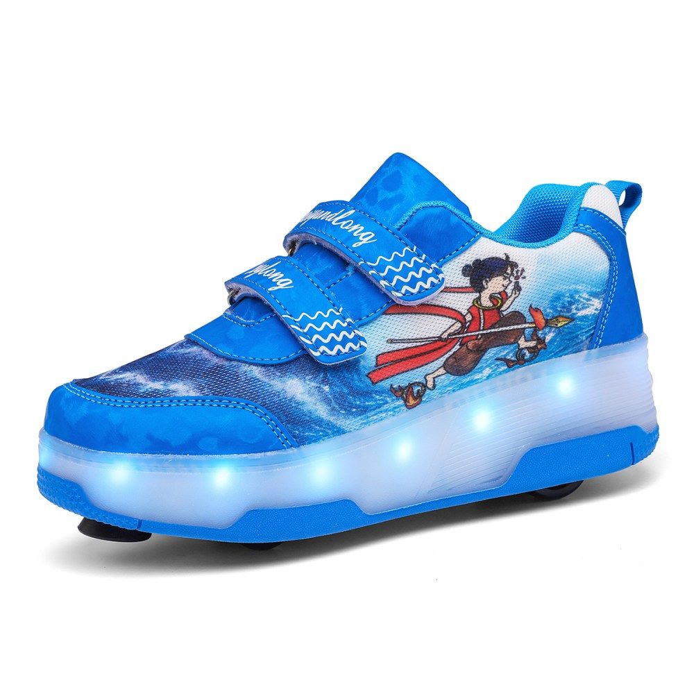 HUSK'SWARE Rollschuhe, (Vielseitige Anpassungsmöglichkeiten, strapazierfähig und langlebig, Komfortabel und atmungsaktiv, Coole LED-Beleuchtung), Rutschfeste und strapazierfähige Sohle