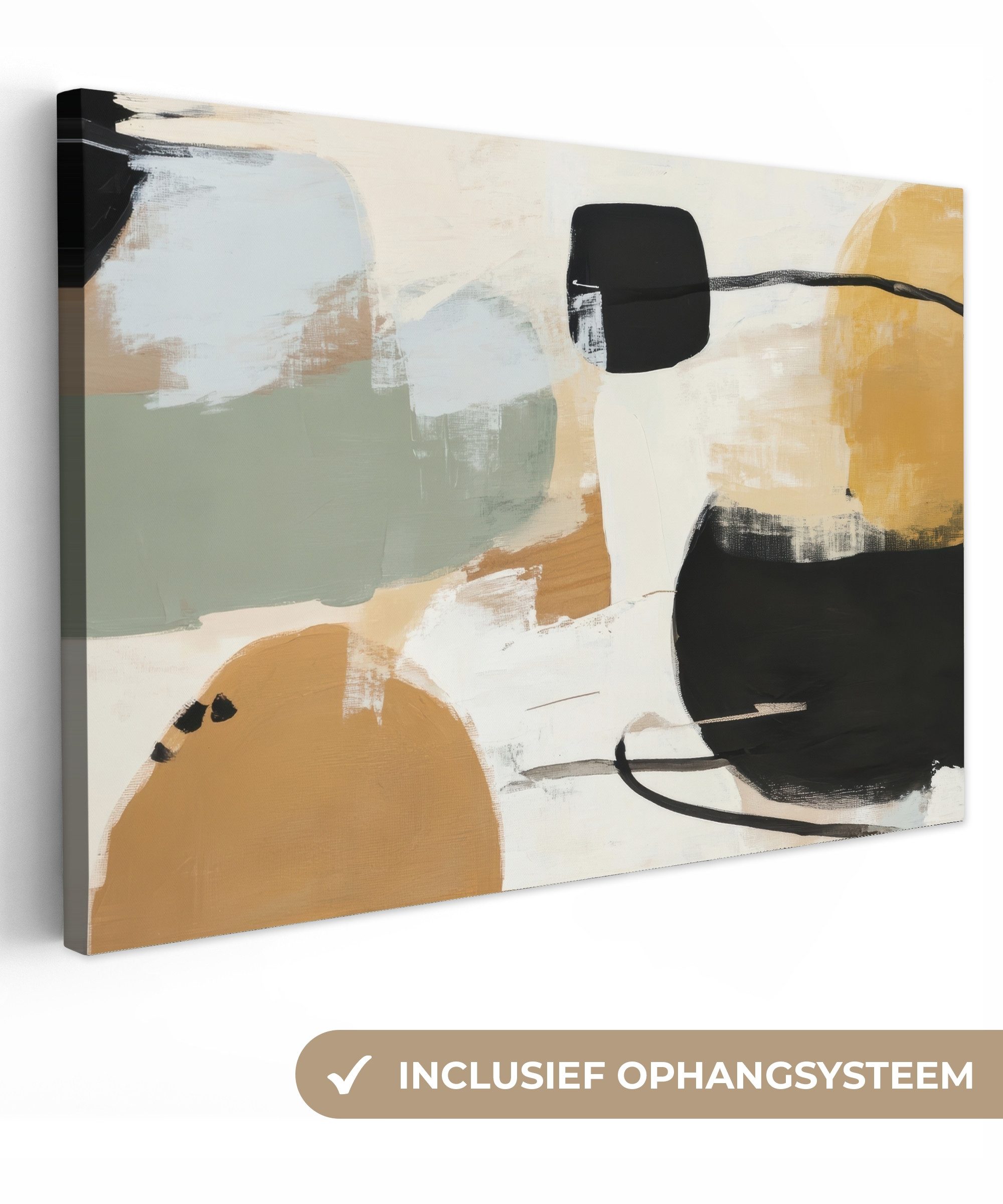 OneMillionCanvasses® Leinwandbild Farbe - Abstrakt - Farben, Fotodruck (1 St), Wandbild XXL für Wohnzimmer Küche 120x80 cm