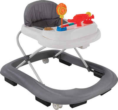 Talson Lauflernwagen Lauflernhilfe Babywalker Gehfrei Spielelement Höhenverstellbar Grau