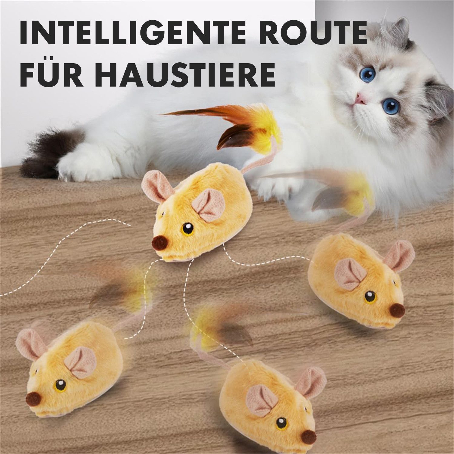 Comfy Mate Tier-Intelligenzspielzeug Elektrisch Katzenspielzeug, Maus-Form günstig online kaufen