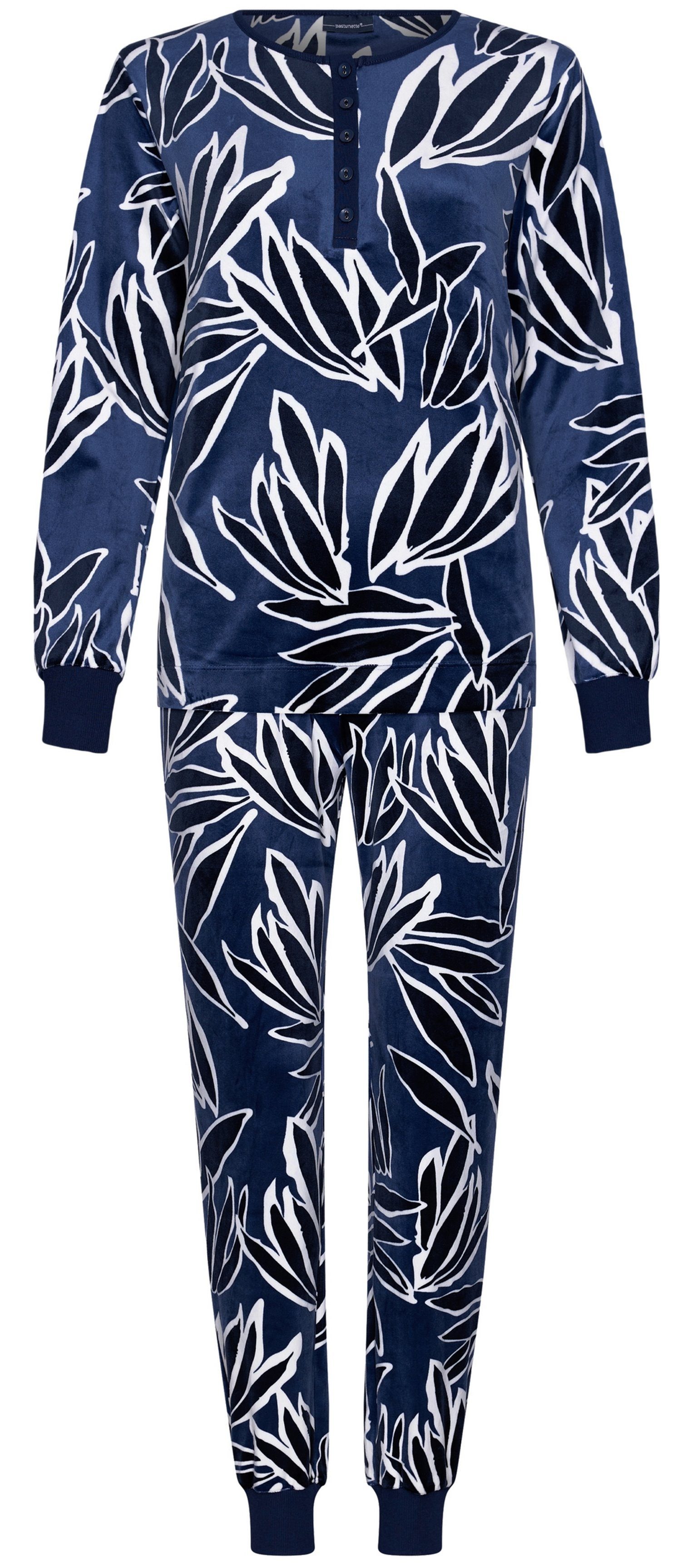 Pastunette Schlafanzug Damen Nikki Pyjama lang (2 tlg) Stylisches Design günstig online kaufen