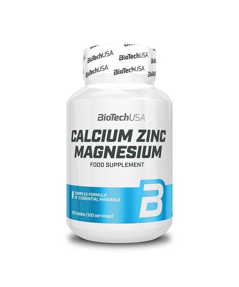 Biotech USA BioTech Calcium Zinc Magnesium - 100 Tabl Tabletten, 200 g, Tabletten