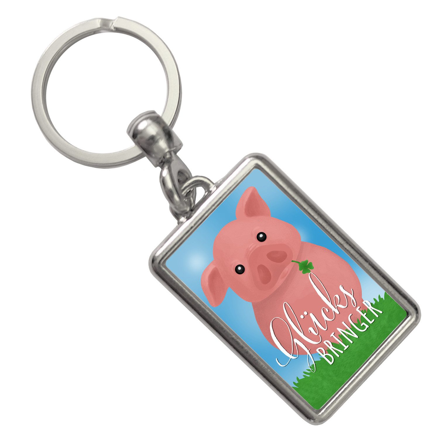 Schlüsselanhänger Schweinchen Glücksbringer Schlüsselanhänger