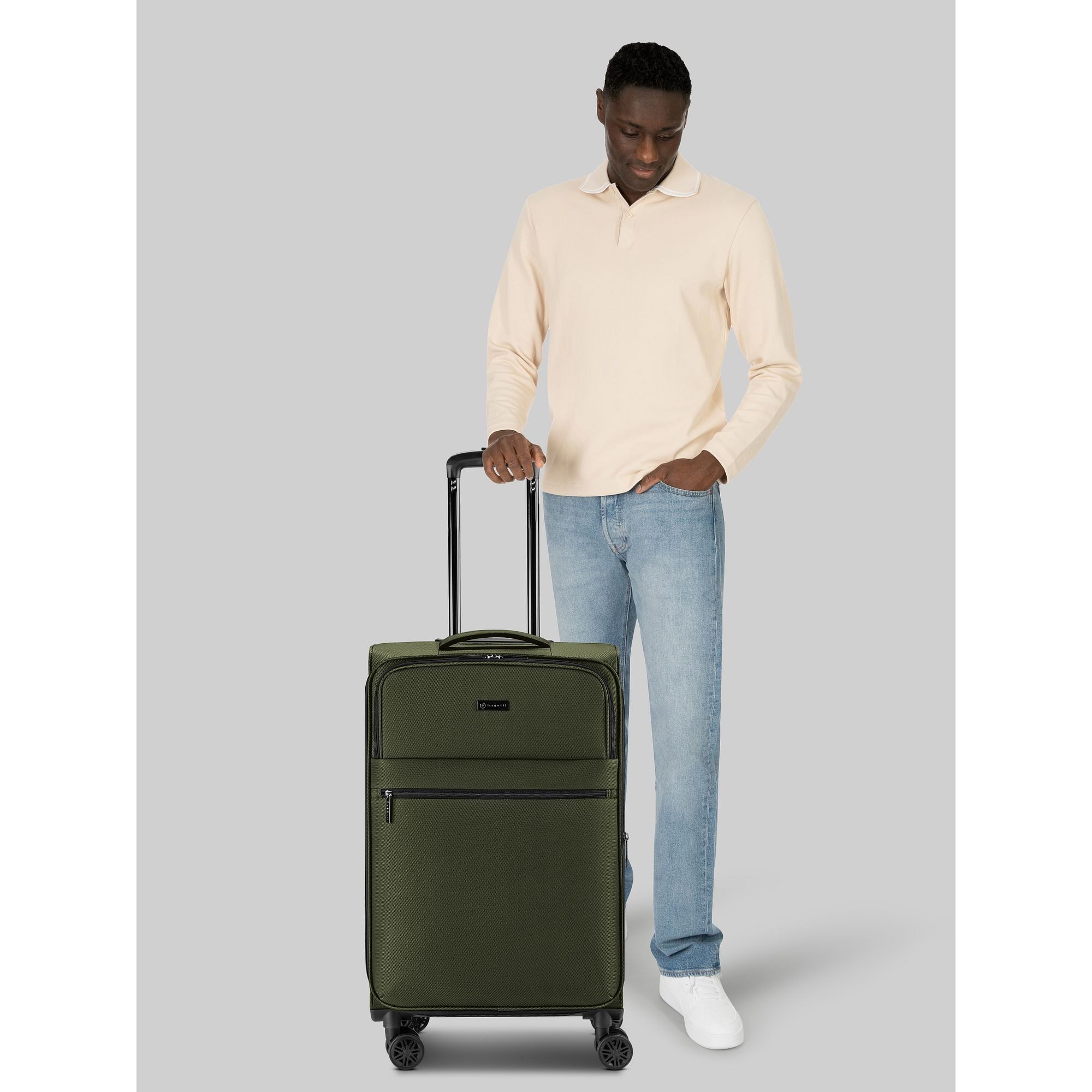 bugatti Weichgepäck-Trolley Valencia Soft, 4 Rollen, Polyester