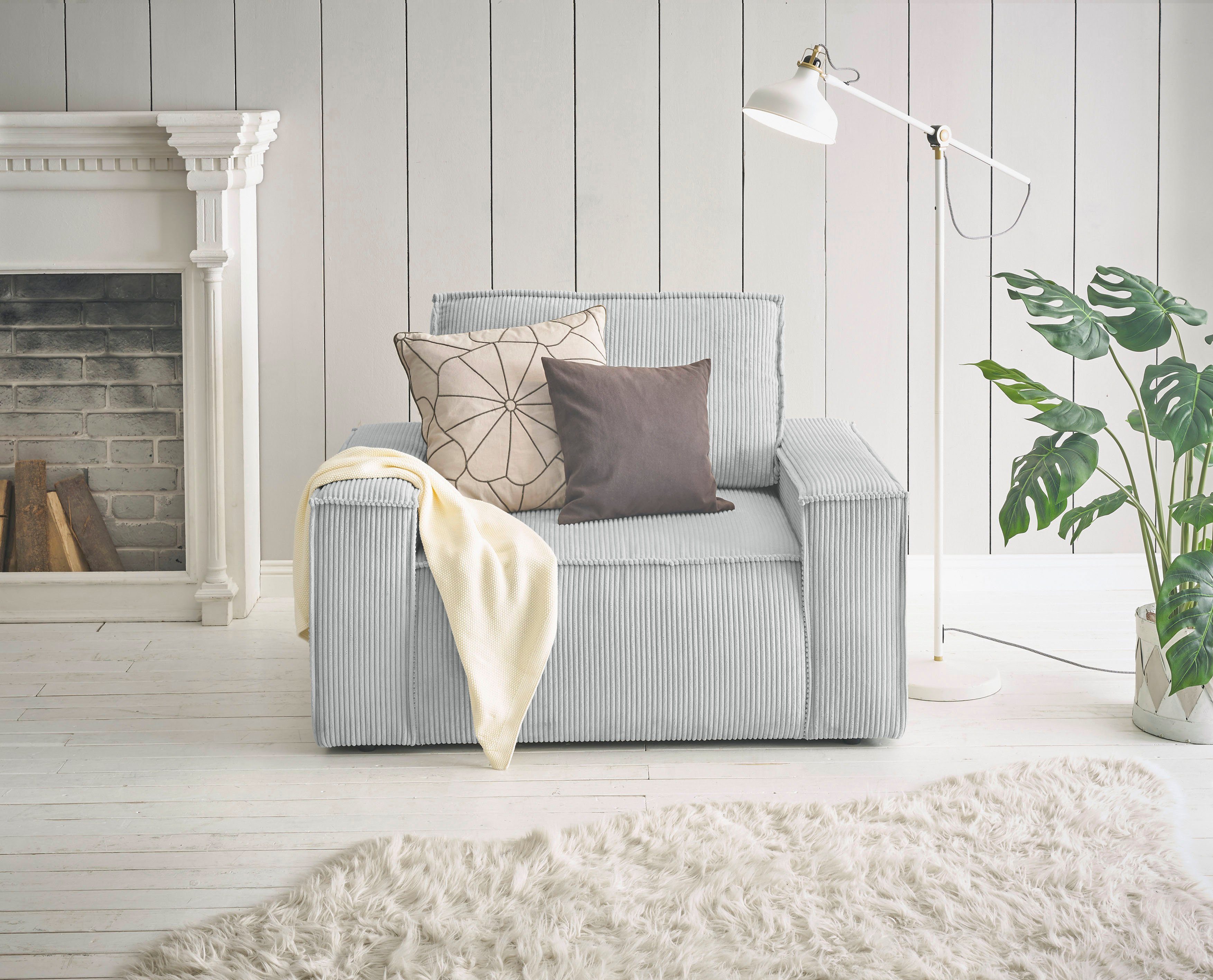 Home affaire Кресла SHERWOOD, Love-Seat in 3 Stoffarten verfügbar, passend zur Polster-Serie SHERWOOD