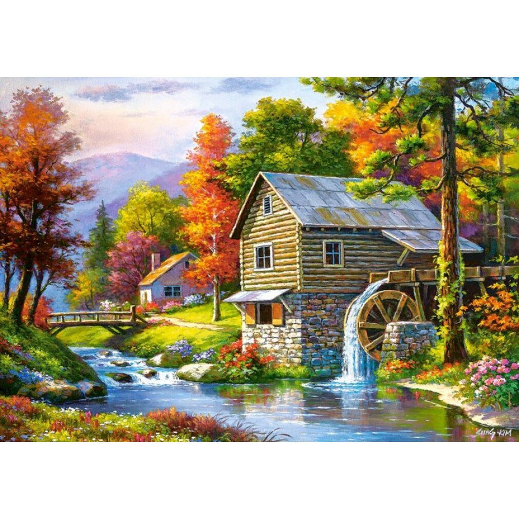 Castorland Puzzle Puzzle Alte Mühle 500 Teile, Puzzleteile