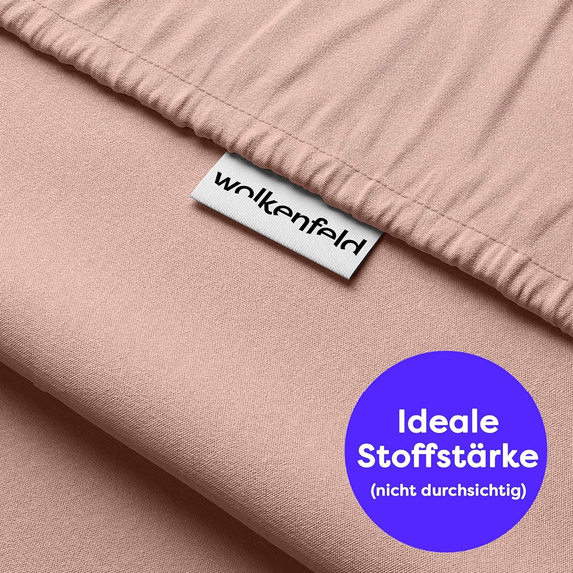 Wolkenfeld Spannbettlaken Boxspringbett Bettlaken - Spannbetttuch für Matratzen bis 40cm, Jersey, Gummizug: rundum, (1 Stück), Elastisch & Rutschfest: 90x200, 140x200, 160x200, 180x200 & Übergrößen