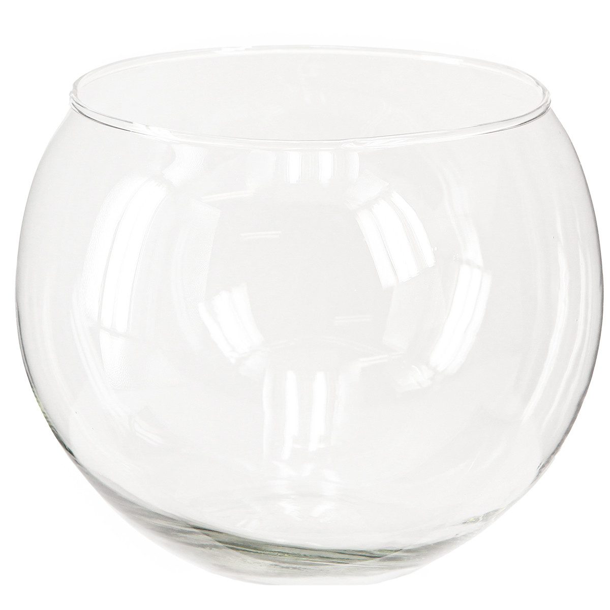 Tischvase Kugelvase Glas Dekovase Tischvase rund Ø15,5cm klar