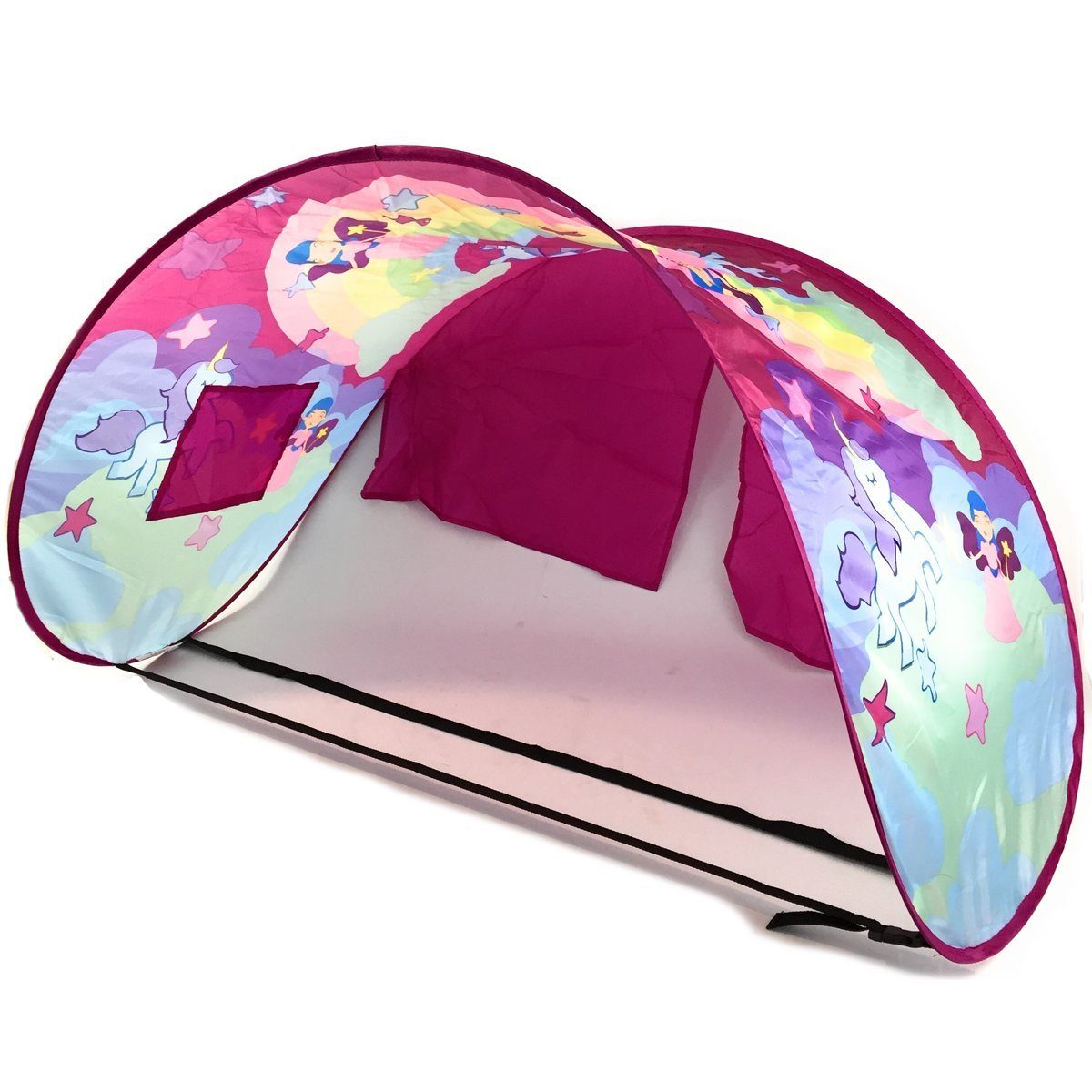 Best Direct® Туннель для кровати Sleepfun Tent® Bettzelt (1-St), Pop Up Zelt, mit Leselampe und Aufbewahrungstasche 70x200cm
