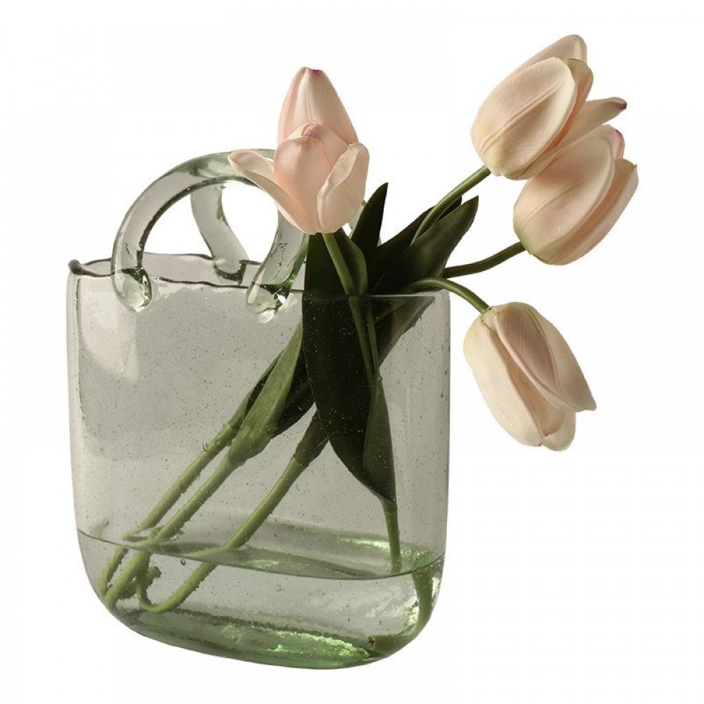 FELIXLEO Dekovase Glas Blumenvase Glasvasen Weihnachtsdeko günstig online kaufen