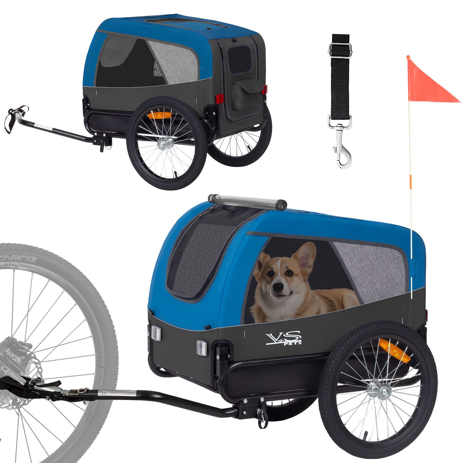 TIGGO Fahrradhundeanhänger Tiggo VS Pets M Hundeanhänger Fahrradanhänger Hundefahrradanhänger
