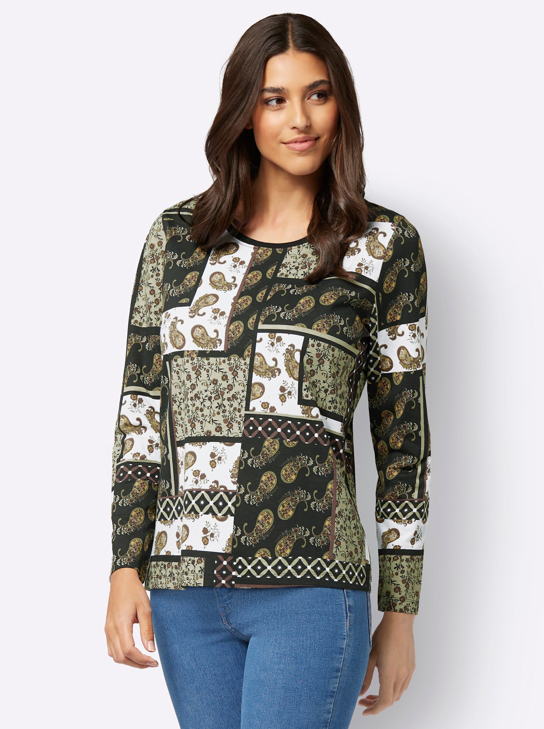 Sieh an! T-Shirt Langarmshirt . günstig online kaufen