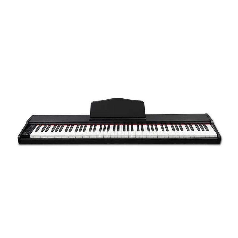 JVmoebel Digitalpiano Schwarzer Synthesizer aus PVC mit vielfältigen Klängen und Effekten (1-St), Made in Europe