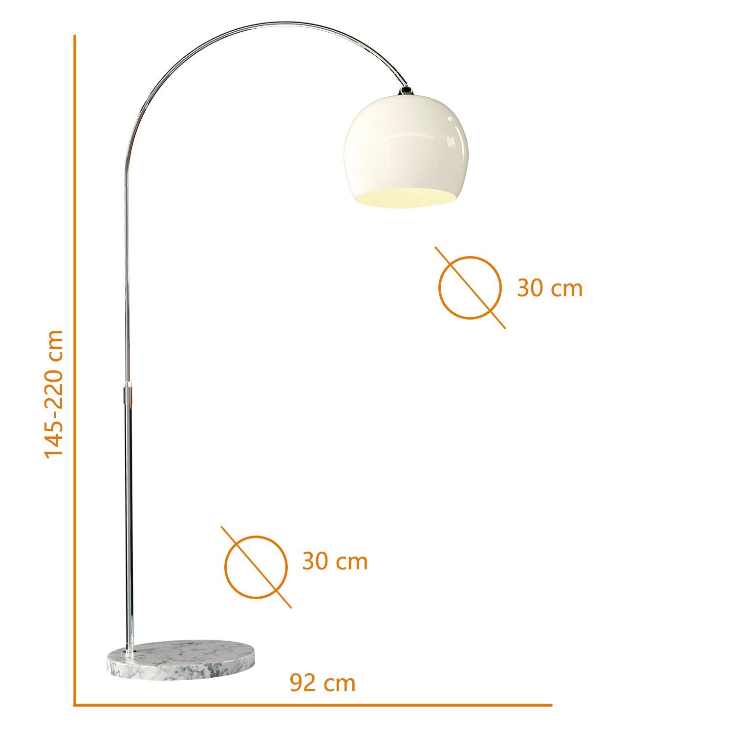 CCLIFE Bogenlampen LED Bogenleuchte Bogenlampe Stehlampe günstig online kaufen