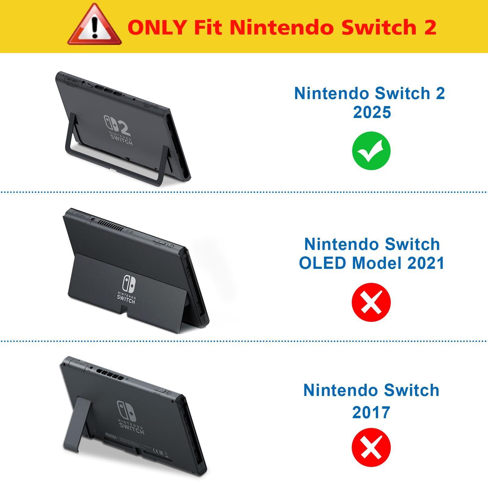 Fintie Schutzfolie für Nintendo Switch 2 (2025), Klar HD 9H Härte Kratzfest Zubehör Nintendo (2 Stück, Displayschutzfolie Screen Protector für Switch 2025 7.9Zo – Bild 2 von 5