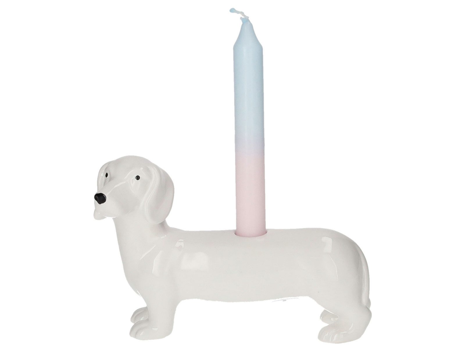Giftcompany Kerzenhalter Mignon Kerzenhalter Dackel weiß günstig online kaufen