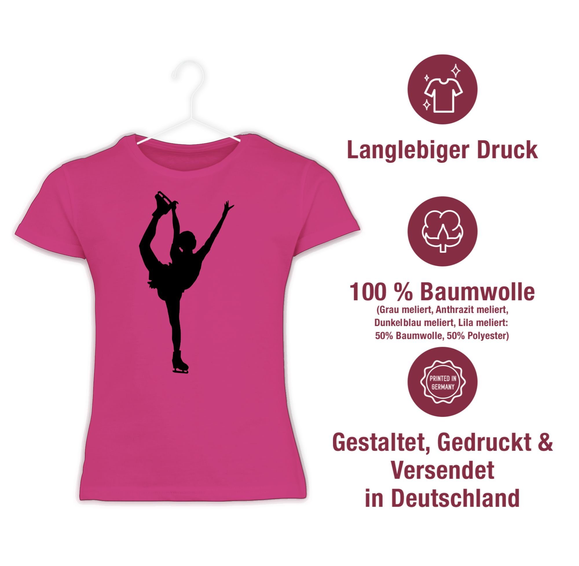 Shirtracer T-Shirt Eiskunstläuferin Einzellaufen Kinder Sport Kleidung