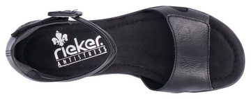 Rieker Sandalette, Sommerschuh, Sandale, Keilabsatz, mit Laufsohle in Kork-Optik