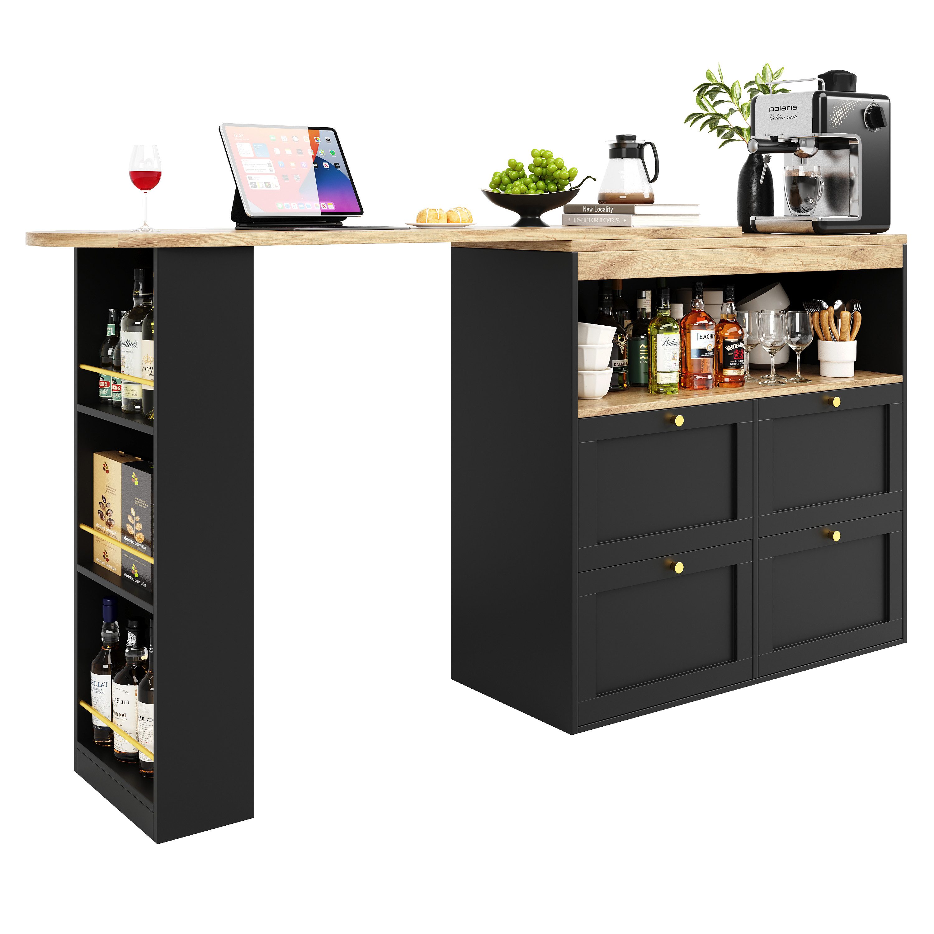 i@home Sideboard mit drehbare Bartisch und Arbeitstisch (geeignet für Esszi günstig online kaufen