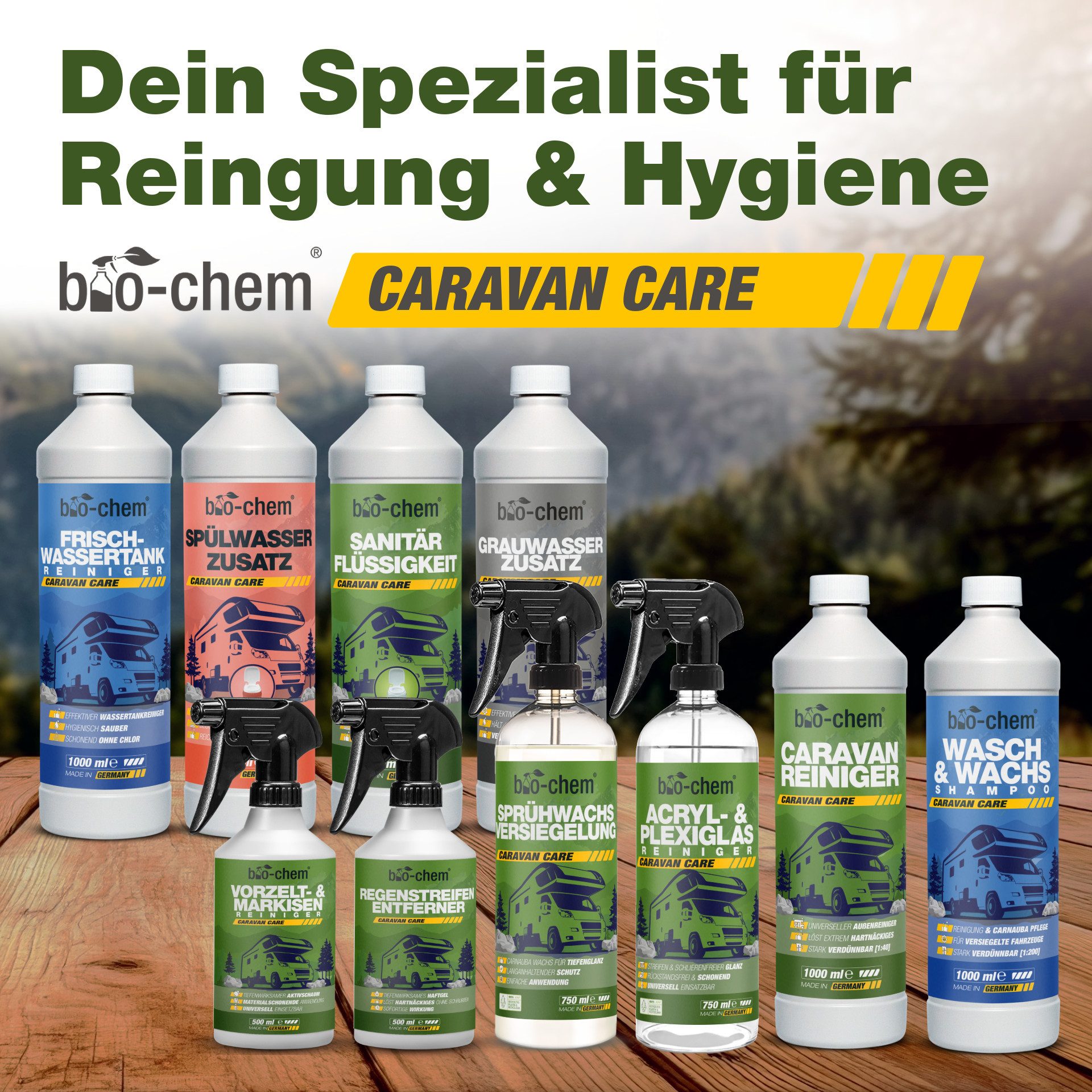 bio-chem bio-chem Sprühwachs Versiegelung 750ml – Carnauba-Wachs, Lackschutz Autowachs (Sprühwachs-Versiegelung 0.75 l Handsprayflasche)