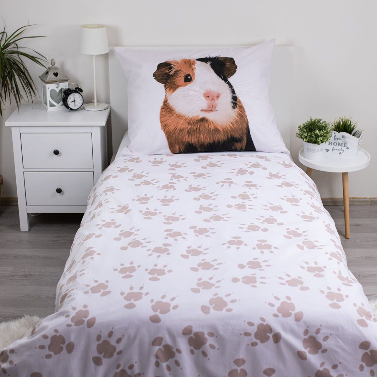 Jerry Fabrics Kinderbettwäsche Meerschweinchen Bettwäsche-Set 140 x 200 cm Baumwolle, Renforcé, 2 teilig