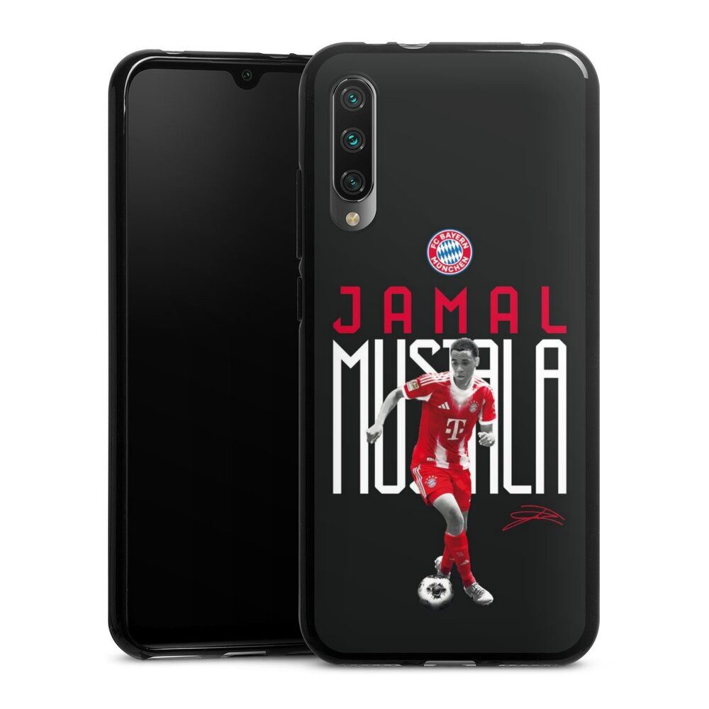 DeinDesign Handyhülle FC Bayern München Jamal Musiala Offizielles Lizenzprodukt, Xiaomi Mi A3 Silikon Hülle Bumper Case Handy Schutzhülle