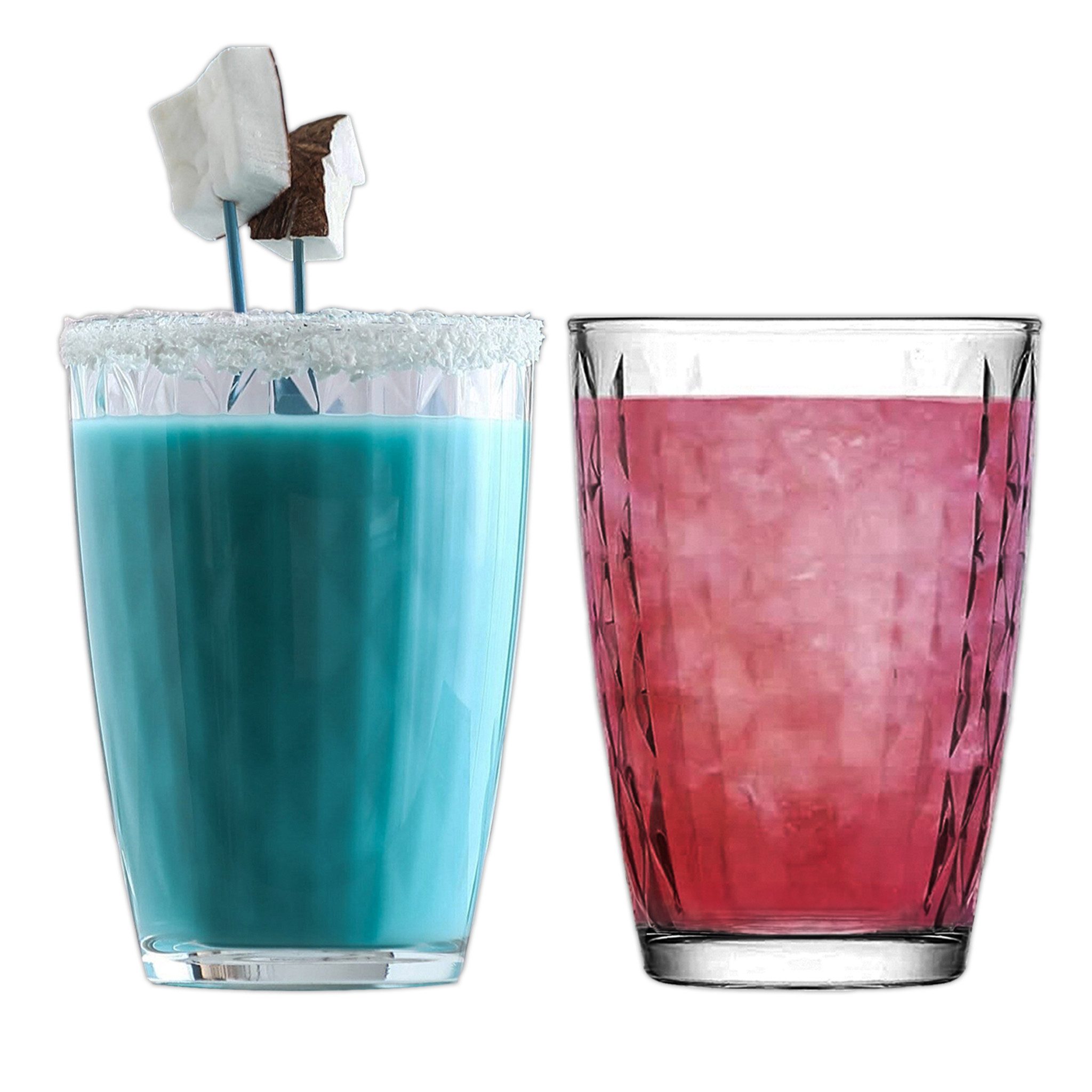 LAV Gläser-Set Artemis Longdrinkglas, 6-tlg., Glas, 6er Set, 415ml, Perfekt für Cocktails, Longdrinks und Softdrinks.