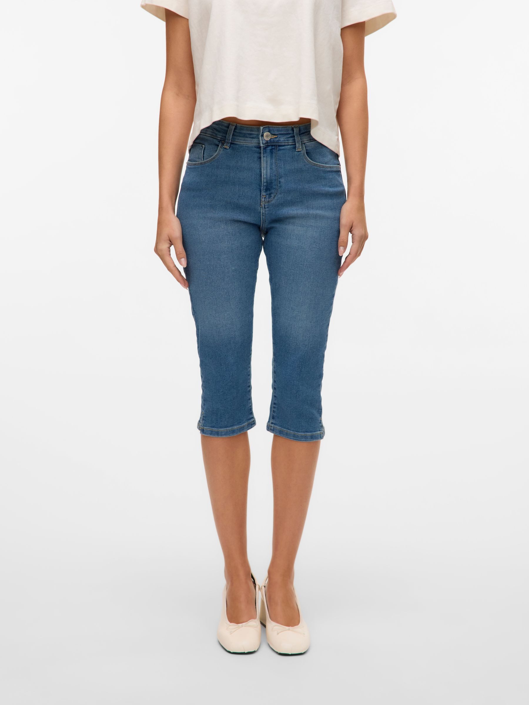 Vero Moda Caprihose Caprihose mit Five-Pocket-Design günstig online kaufen