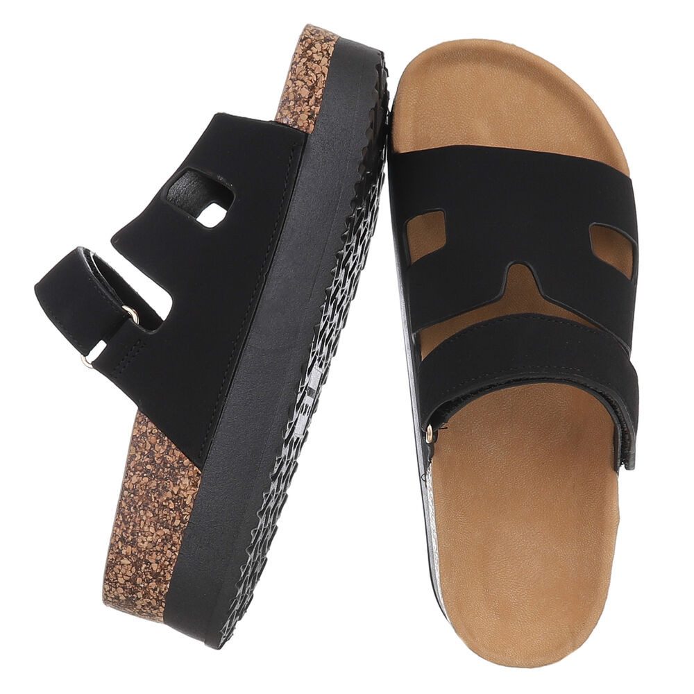 Ital-Design Bequemer Damen-Sandale mit Hochsohle für günstig online kaufen