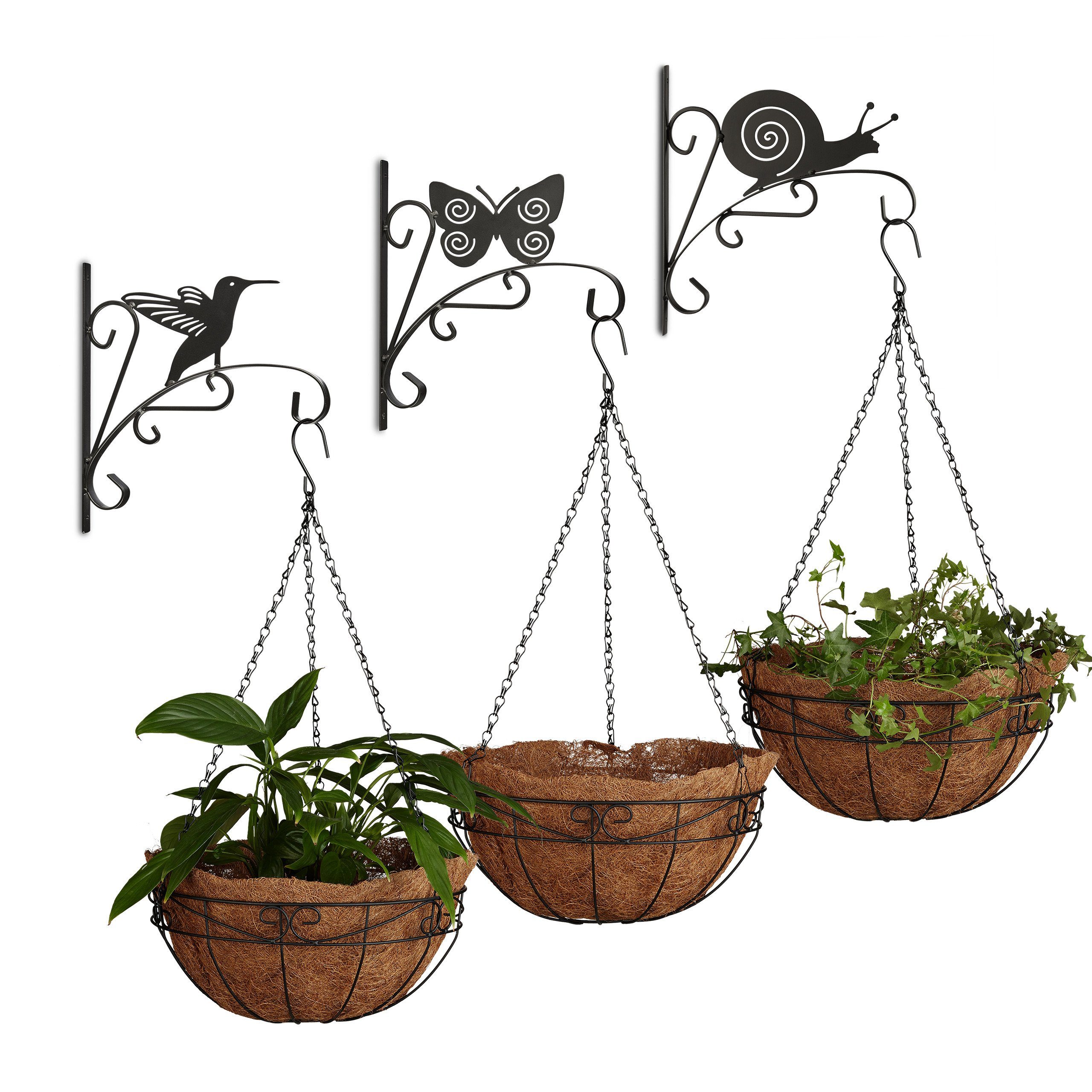 Blumenampel 6 tlg. Blumen Set