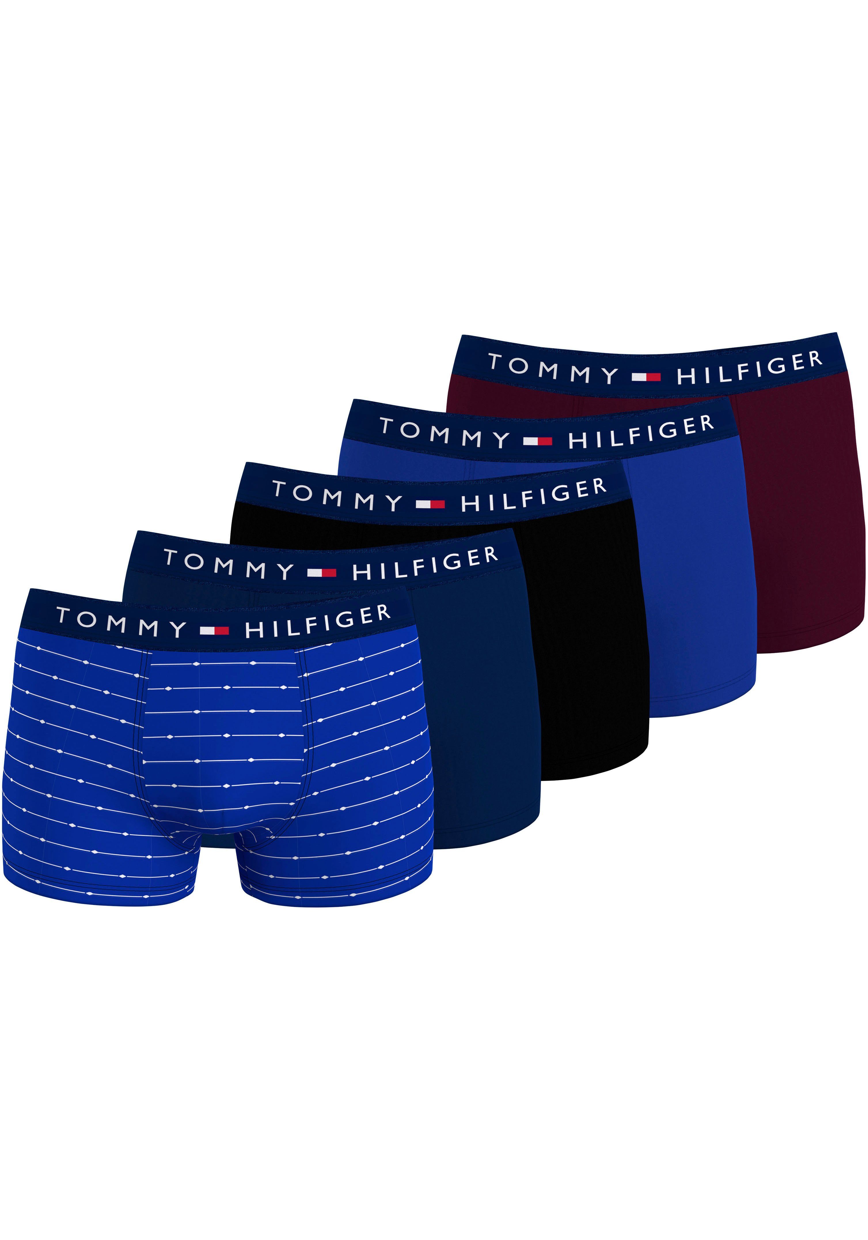 Tommy Hilfiger Underwear Trunk 5P TRUNK PRINT (Packung, 5-St., 5er-Pack) mit Logo-Elastikbund
