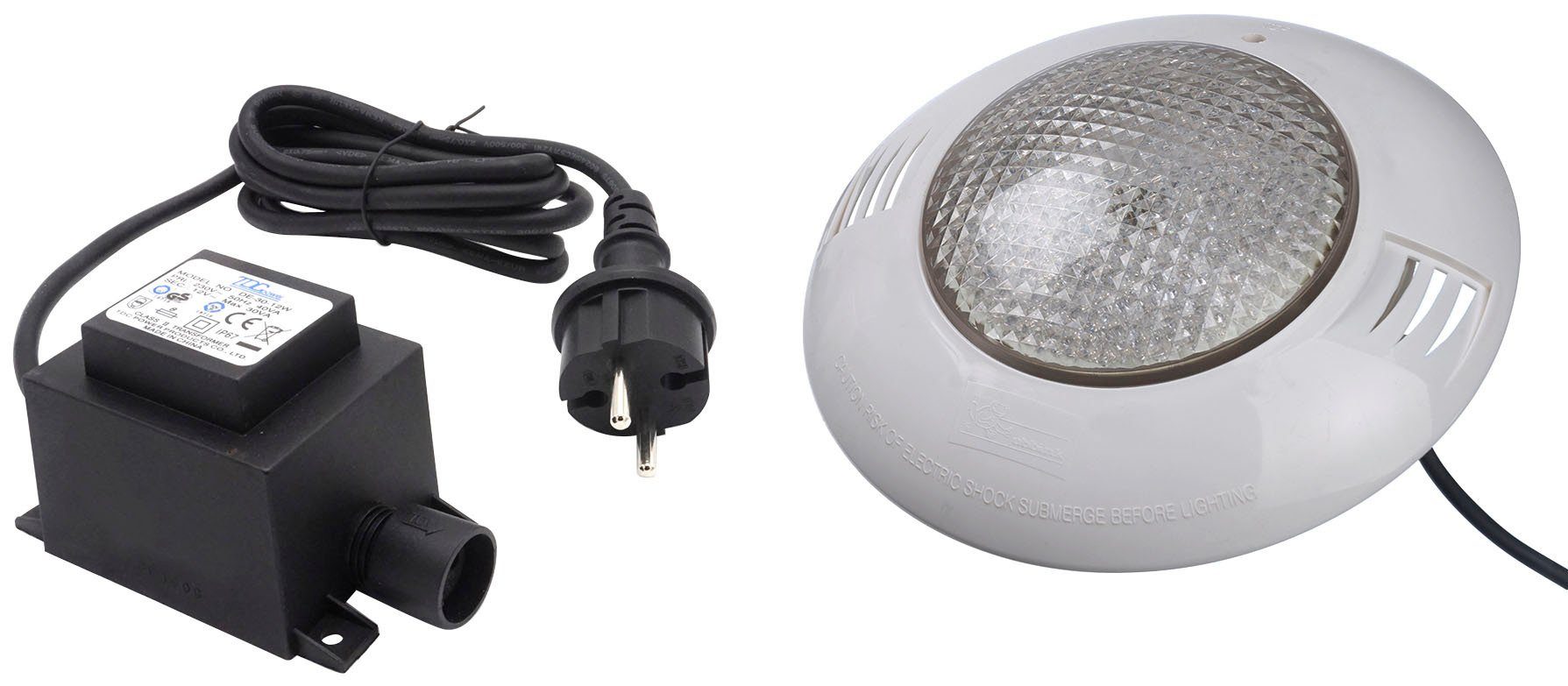 Infinite Spa Pool-Lampe LED-Spot 350 Plus, LED fest integriert, Kaltweiß, Unterwasserspot LED mit Außen-Sicherheitstrafo