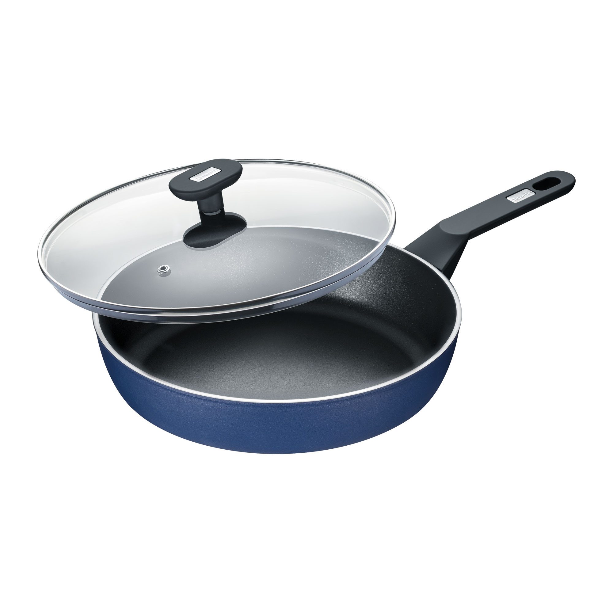 Berndes Schmorpfanne mit Glasdeckel 28 cm, Aluminium, schwarz - Special+, Aluminium