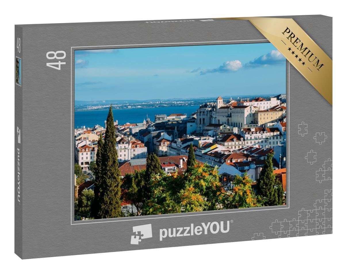 Puzzle  Stadt Lissabon Portugal bedruckt 120 Teile 