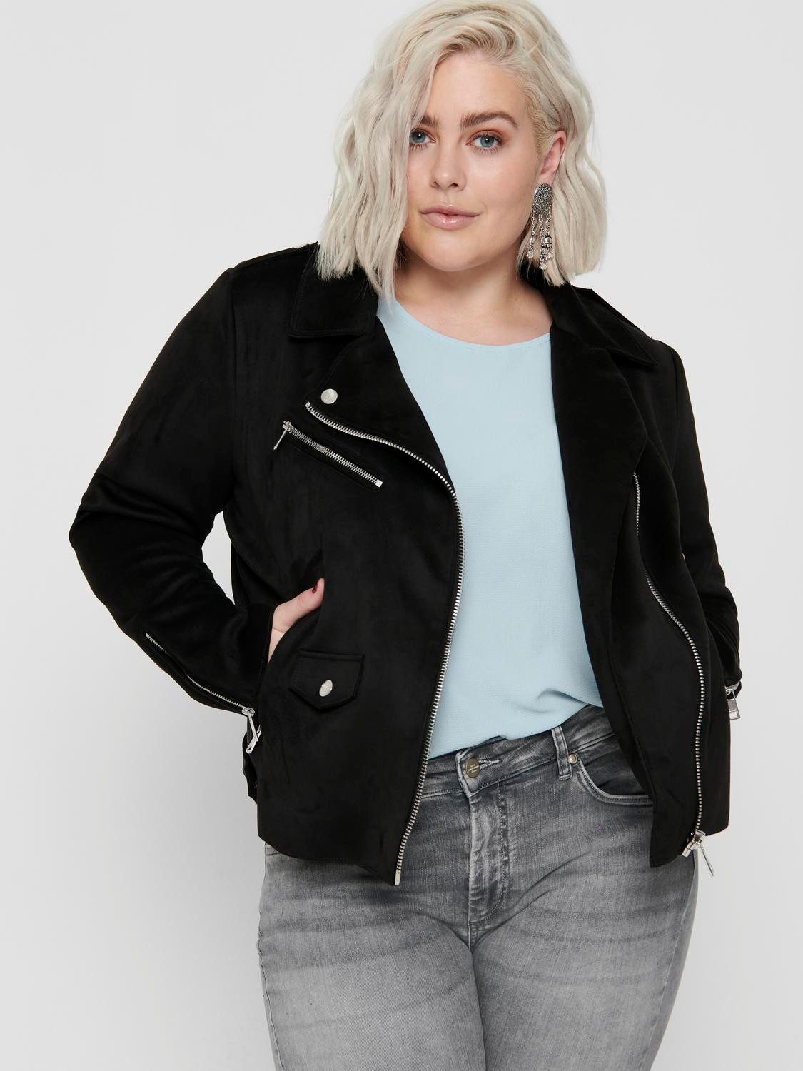 ONLY CARMAKOMA Bikerjacke CARSHERRY NEW LIFE BONDED BIKER OTW