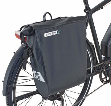 Prophete E-Bike Entdecker e2000, 10 Gang Shimano Deore Schaltwerk, Kettenschaltung, Heckmotor, 672 Wh Akku, (mit Lenkertasche, mit Seitentasche)