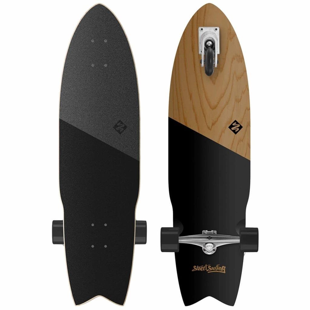 Street Surfing Skateboard Pumping 91,4 Shark BLACK Attack cm Longboard KOA