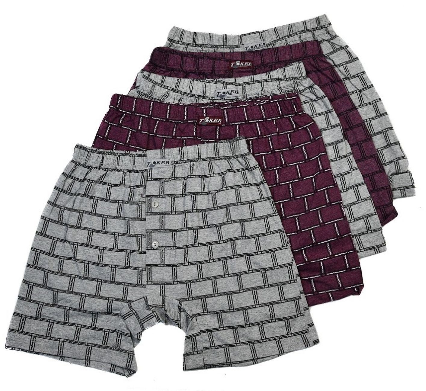 Boxershorts Herren Boxershort kariert Gr. S,5er Pack
